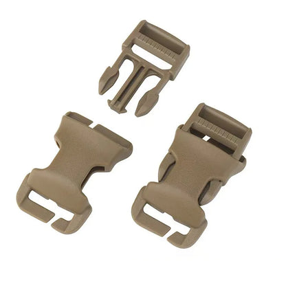2Pcs Detachable Tactical Compression Buckles Outdoor Safety Lock Clips For Hiking Backpack & Tactical Vest