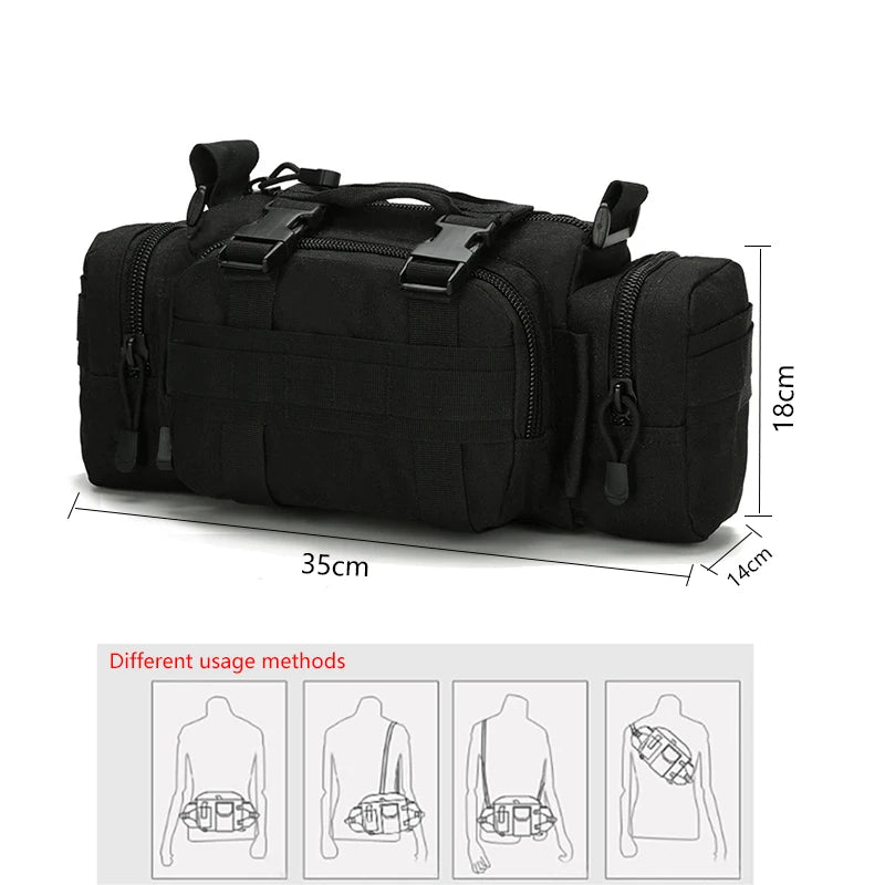 Multifunctional Outdoor Sport Waist Bag for Fishing Running & Photography Gear Storage Waist Pack