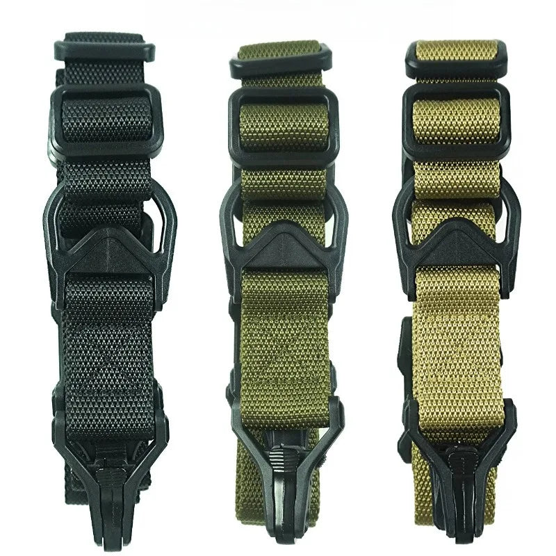 MS3 Tactical Multi Purpose Sling Single Double Point Adjustable Strap Outdoor CS Training Portable Carry Shoulder Belt