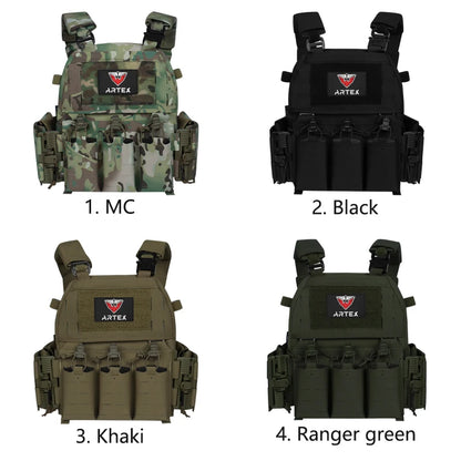 ARTEX 8315T Cycling Vest Outdoor Riding Gear MOLLE Style Vest Quick Release Design Laser Cut Style Storage Gear for Bike Sports