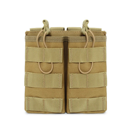 MOLLE M4 M16 Double Magazine Pouch Open Top Hunting Accessories EDC Waist Bag AR AK Rifle Mag Holder Vest Pouches