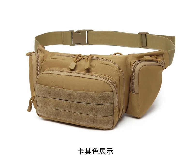 Multifunctional Tactical Waist Bag Outdoor Cycling Storage Pack Portable Concealed Molle Waist Pouch Tactical Accessory Utility