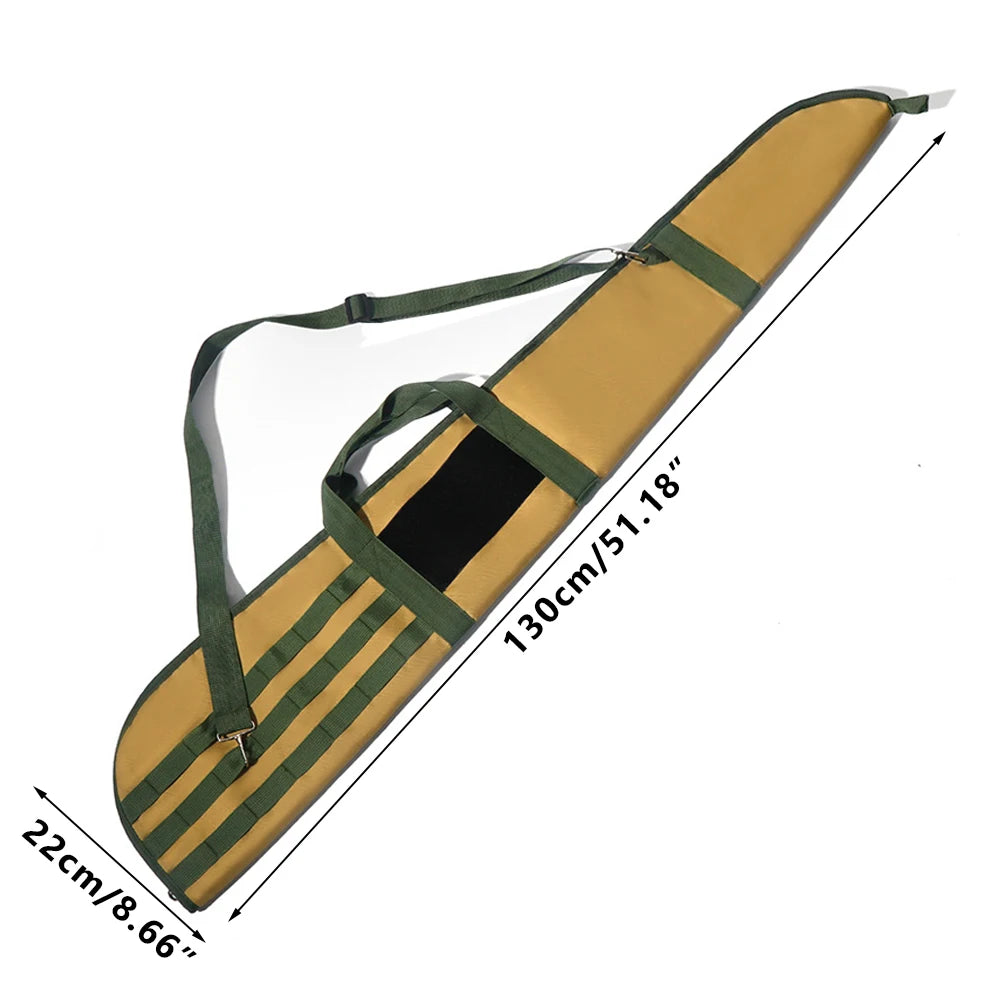 130cm Gun Bag Case Rifle Bag Tactical Soft Gun Case Airsoft Rifle Carry Shoulder Bag Long Handbag for Hunting Accessory