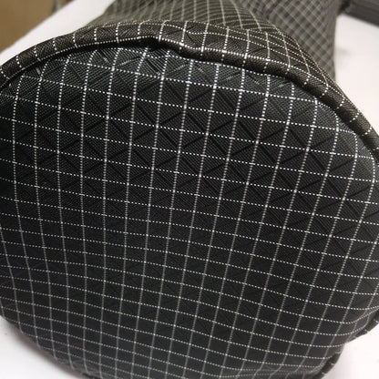 Cylindrical Storage Bag Heavy Duty Grid Oxford Wear Resistant Waterproof Outdoor Camping Tent Pole Awning Rod Gear Organizer Bag
