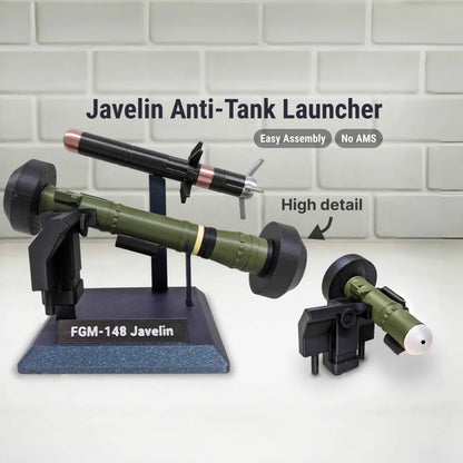 3D Printed FGM-148 Soldier Figure Accessories Javelin Anti-Tank Model Static Display Piece for Military Enthusiasts' Collections