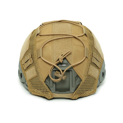 Elastic Cord Tactical FAST Helmet Cover, ATACS FG Camo Helmet Hood for Airsoft CS, Russian Little Green Man Camouflage Cover