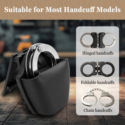 Universal Handcuff Cover 2Pcs Set Quick Release Compatible with Tactical Belt Vest System Handcuff Pouch Hunting Accessories