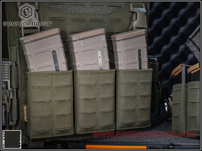 NEW Emersongear LCS Rifle Magazine Pouch Triple For：5.56/7.62mm