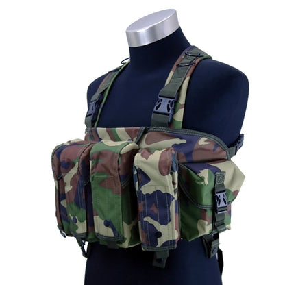 FX-Outdoor Tactical Chest Rig, Airsoft Hunting Vest, Molle Pouch, Simple Military ACU, Magazine Pouch, High Quality