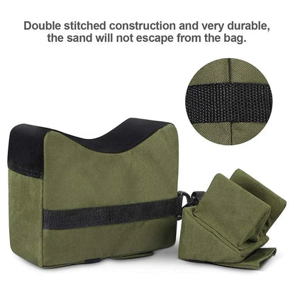 Outdoor lying ground support, fixed chin support, school sight clip, fixed bag, sandbag, hunting support bag