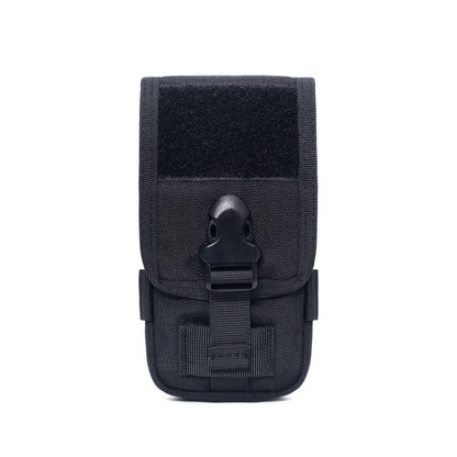 Double Layer Molle Phone Pouch Mobile Phone Case Holder Outdoor Sports Hiking Camping Hunting EDC Tool Waist Bag