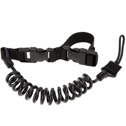 3PCS Tactical Anti-lost Elastic Lanyard Rope Spring Safety Strap Rope For Key Ring Chain Flashlight Hunting Accessories