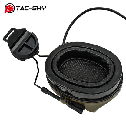 TAC -SKY COMTA II Tactical Headset With ARC Rail Adapter Hearing Protection Airsoft Headphone Noise-cancelling Shooting Earmuff