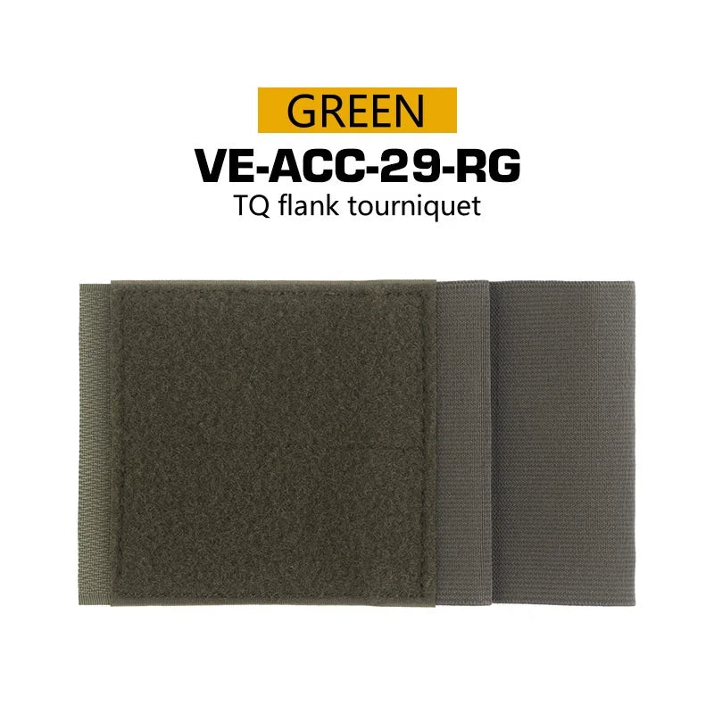 Outdoor TQ tourniquet Holder For Camping Vest Plate Carrier Side Wing Magic Fastener Elastic Tourniquet Pouch Vest Accessories