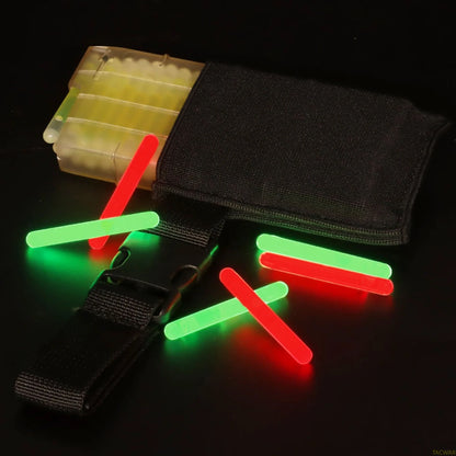 Tactical Marking Light Dispenser with Training Light Belt Pouch Hanger, Airsoft Fluorescent Glow Sticks with Fixed Sleeve