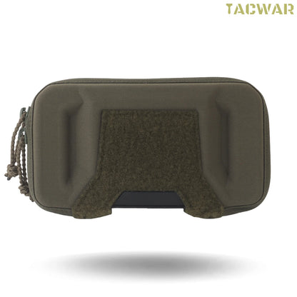 Tactical Universal Phone Pouch with Rigid Protective Shell,  MOLLE Chest‑Mount Phone Holder for Plate Carrier Chest Rig