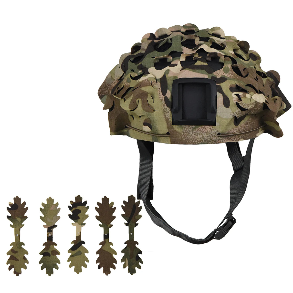 3D Camo Net Airsoft Helmet Cover Laser Cut Nylon Drawstring Helmet Scrim for CS Wargame Paintball Hunting Accessories