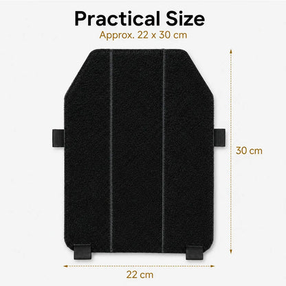 2PCS Tactical Vest Back Pad with Hook‑Loop Multi‑Function Modular Adapter Plate For Expansion Attachment Outdoor Hunting Gear