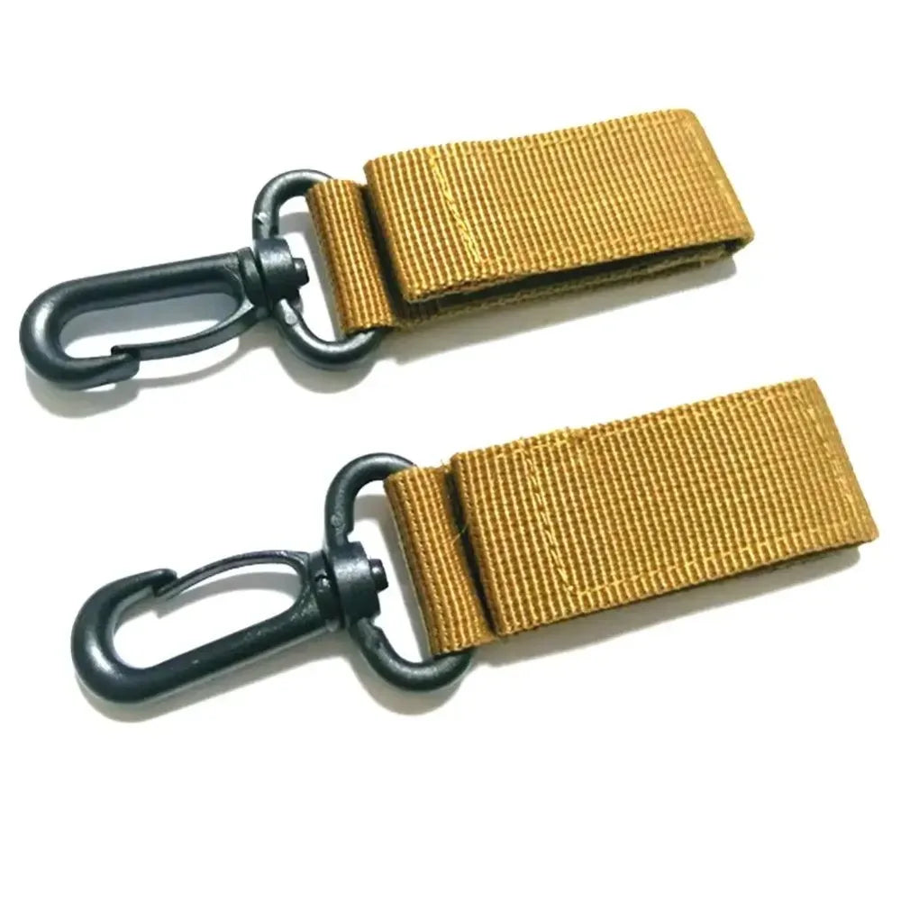 2PCS Climbing Accessory Outdoor Carabiner Strength Tactical Backpack Key Hook Webbing Buckle Hanging System Belt Buckle Hanging