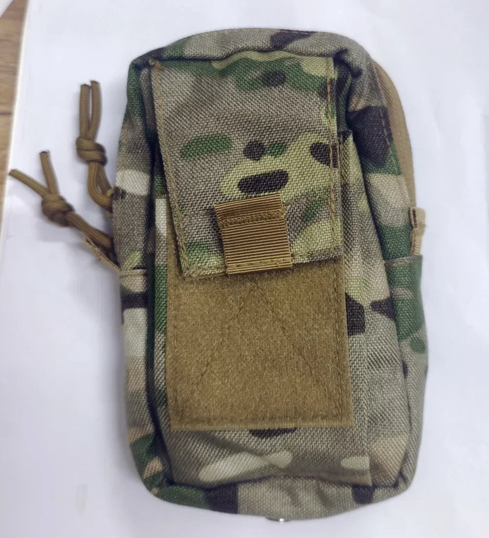 Molle Backpack Strap Bag Phone Holder Outdoor Sports Running Camping Hiking Hunting Accessories Organizer EDC Tool Waist Pouch