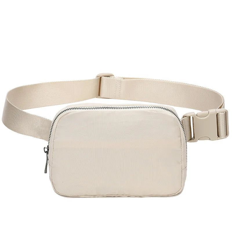 New Sports Waist Packs Nylon Waterproof Chest Bag Outdoor Sports Running Phone Pouch Versatile Crossbody Bag for Men and Women