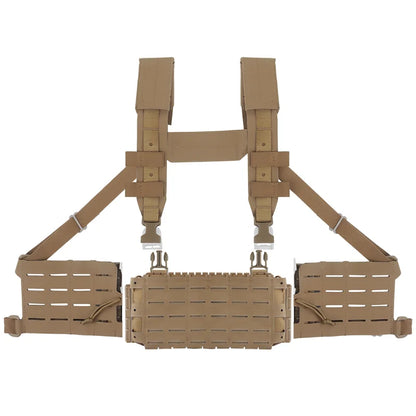 ARC Chest Rig V3 Triple 5.56 Mag Pouch Bilateral Quick Slide MOLLE Panel Airsoft Chest Rig Shoulder Strap Hunting Vest