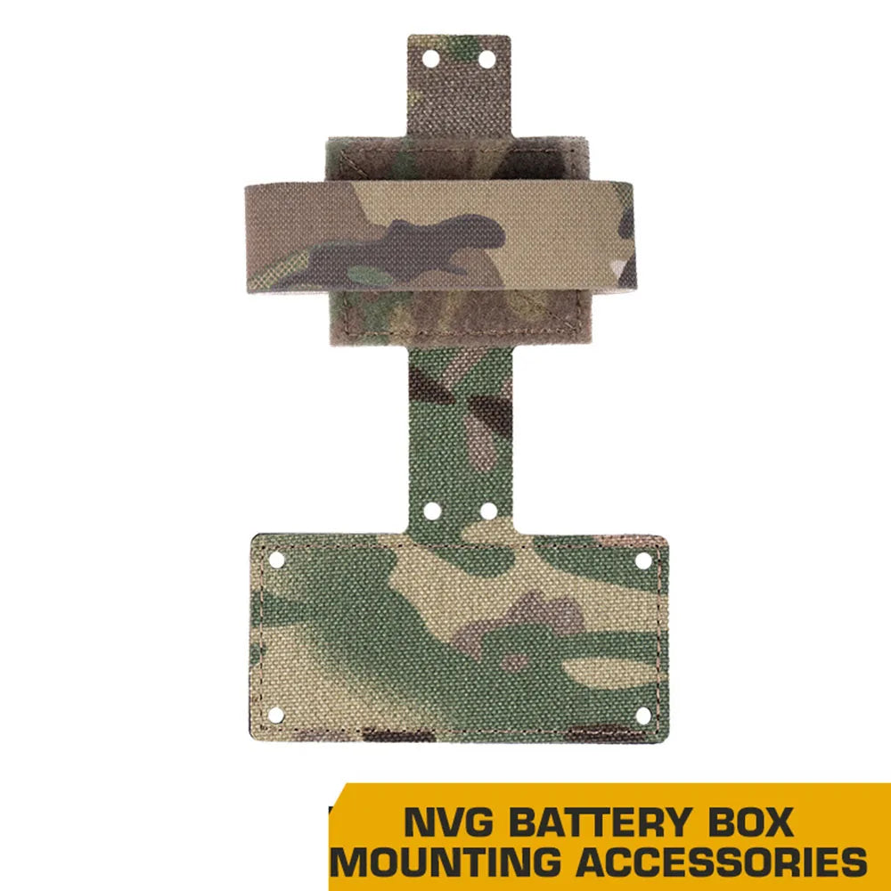 Tactical Hunting Helmet Night Vision Battery Pack Retainer NVG Battery Box Mounting Accessories Fixed Pouch Bag