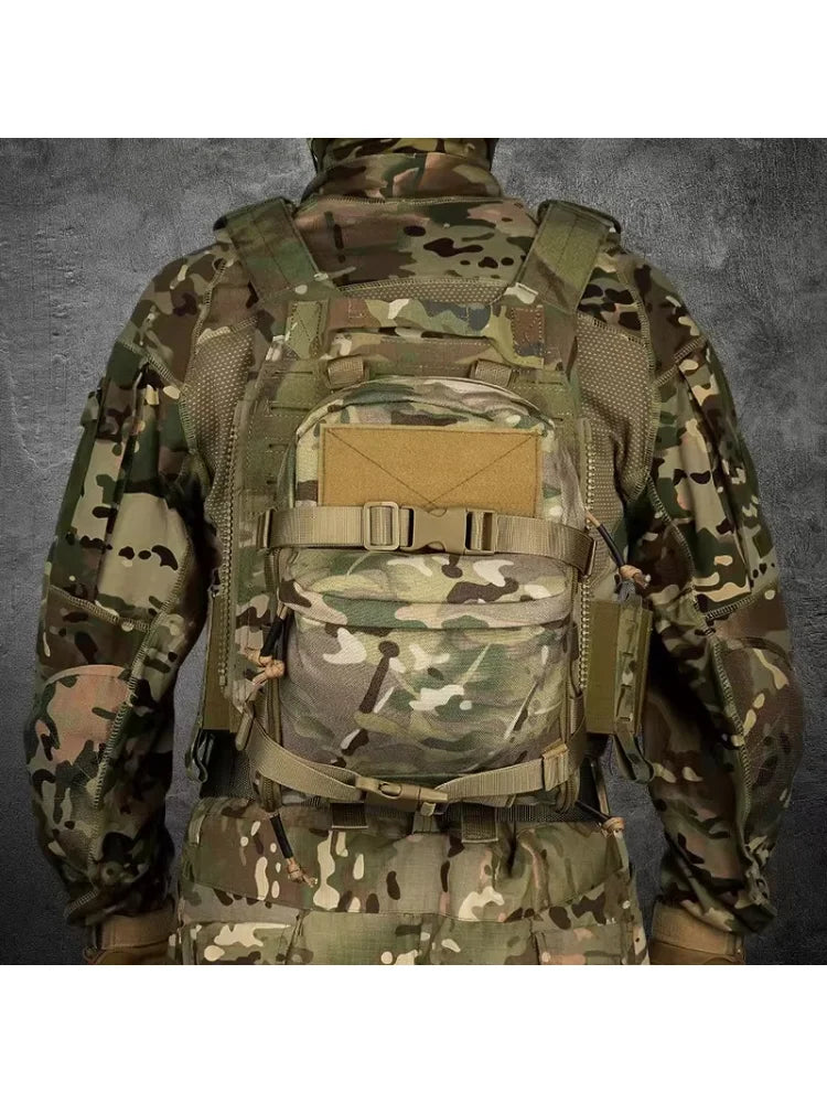 Outdoor Vest 1000D Nylon Bag Lightweight Waterproof Backpack MOLLE Accessory Bag Sports Backpack for Camping Hunting