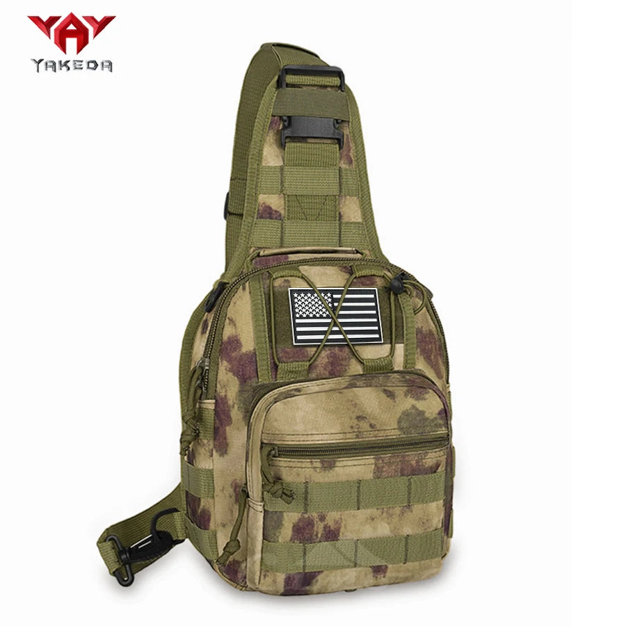 YAKEDA Multifunctional Outdoor Sling Bag, Casual Travel Chest Pack, Durable Daily Use Crossbody Bag for Men & Women