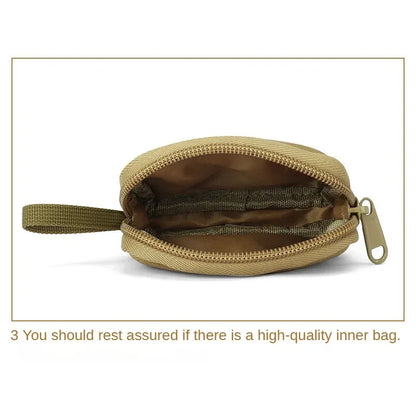 Tactical Mini Wallet Card Bag Small Pocket Key Pouch Money Bag Men Waterproof Portable EDC Pouch Hunting Outdoor Waist Bag Nylon