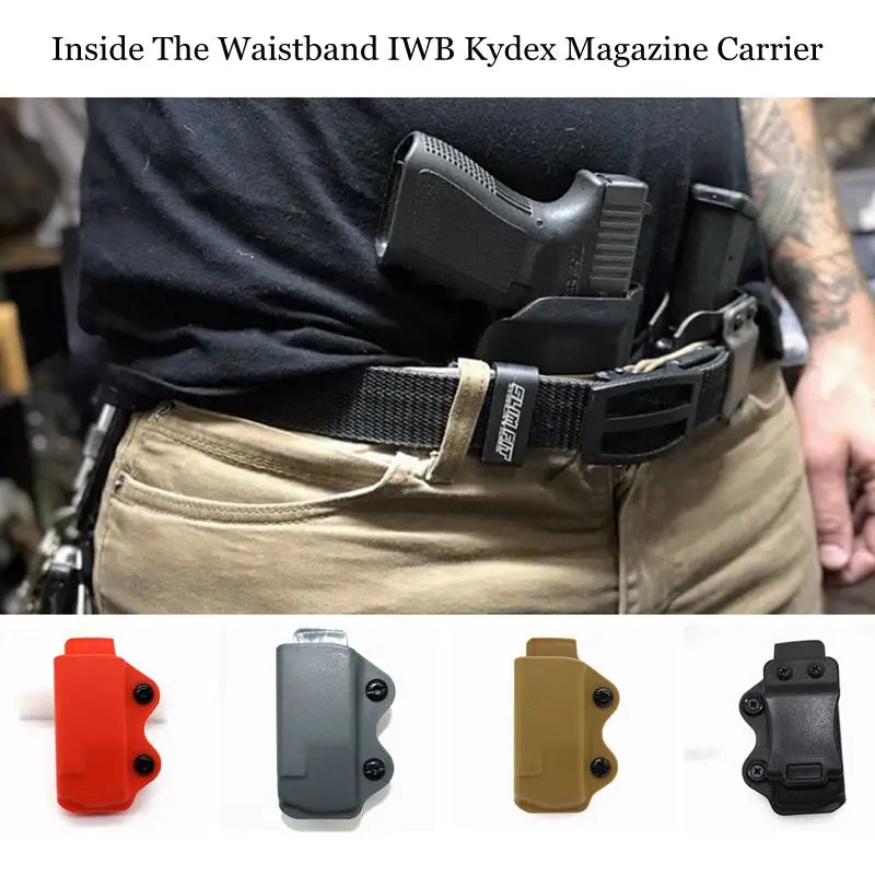 1PCS IWB/OWB Gun Holster Single Magazine Case For Glock 17 19 22 18 M9 P226 USP 9mm Mag Pouch Inside The Waistband