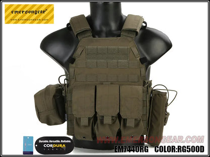 Emersongear For LBT 6094 Style Plate Carrier W/3 Pouches Tactical Vest Protective Gear Body Guard Armor Airsoft Hunting