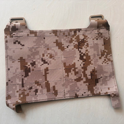 Tactical Vest Molle Front Panel Flat Pouch Expansion Conversion Board /Connecting Buckle Multicolor Laser Cutting