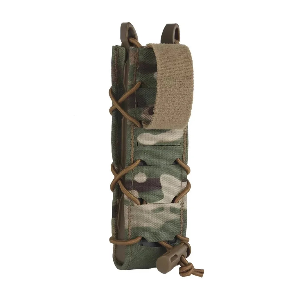 Tactical Magazine Pouch V2 Long Type For 9mm/MP5/MP7 Pistol Mag Holder Pouch Quick Release MOLLE Hunting Shooting Airsoft Gear