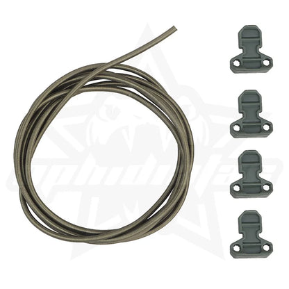 OPHIDIAN 1 Set Hunting Bungee Cord Fastening Pull Ring for Open Top Magazine Pouch Vest Quick Elastic Fastening Strap