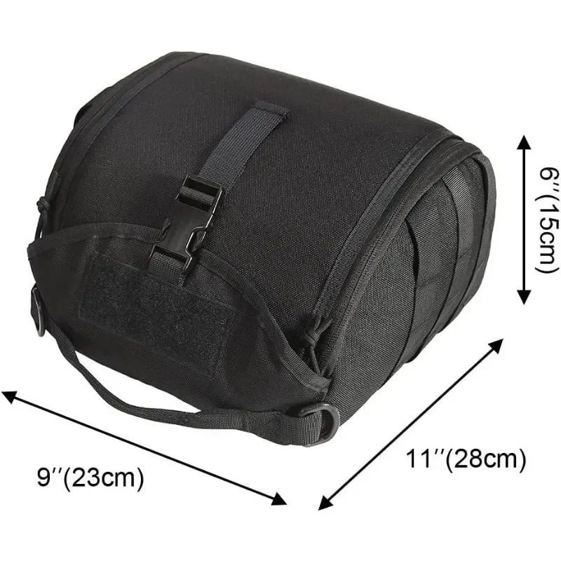 Tactical Helmet Bag Pack Multi-Purpose Molle Storage Carrying Pouch for Sports Hunting Shooting Combat Helmets