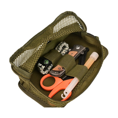 Tactical Internal Mesh Pocket Modular Insert Pouch Hook Loop Fastener Hunting Vest Backpack Organizer EDC Tool Admin Pack Bag