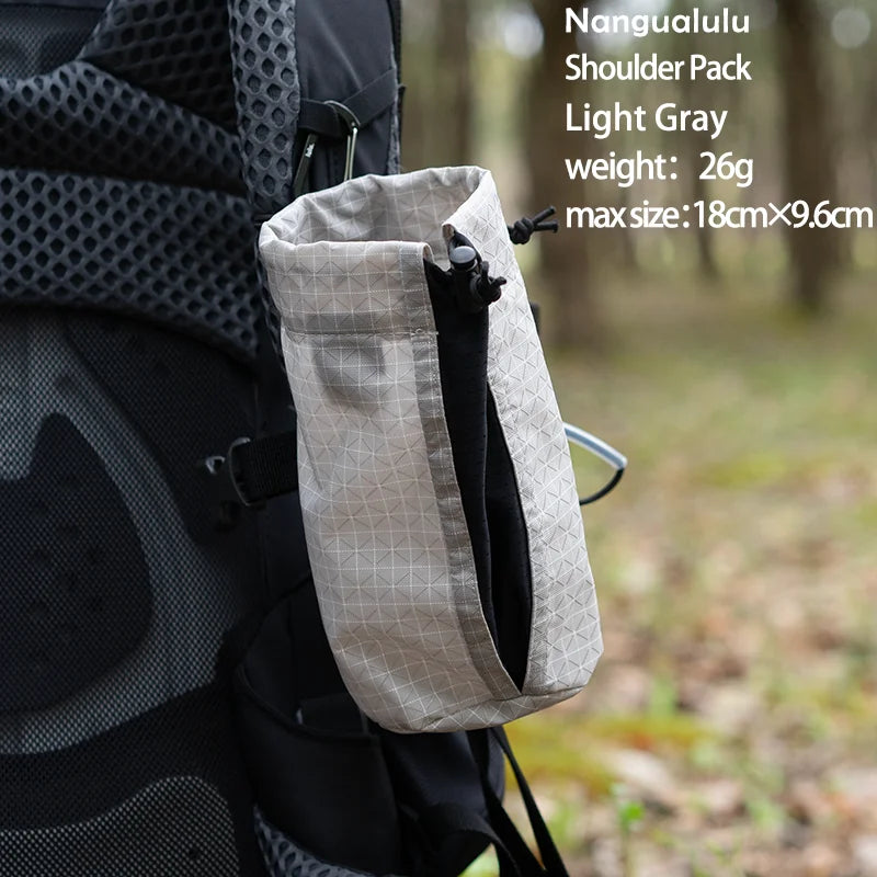 Shoulder Strap Water Bottle Pouch Outdoor Hiking Adjustable Elastic Bottle Holder Ultralight Backpack Attachment Pocket