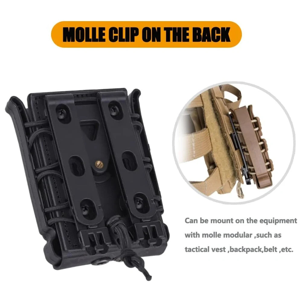 5.56 Magazine Pouch Carrier Fast Mag Flexible Molle for AK 74/47 AR M4 5.56/7.62 Mag Pouch Rifle Pistol Magazine Holder