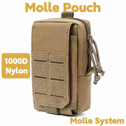 Molle Phone Pouch Holder Magazine Pouches Utility Outdoor Camping Hiking Running Hunting Accessories Waist Pack EDC Tool Bag