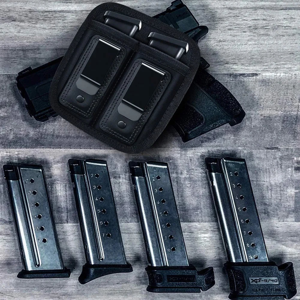 Nylon Magazine Pouch Holster Pistol 9mm Concealed Carry Mag Case with Clip  19 21  92 Handgun Mag Pouch