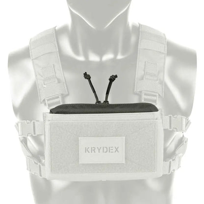 KRYDEX Tactical Zipper Insert Cover Pocket Pouch Double Zipper For MK3 MK4 Chest Rig Airsoft Paintball Hunting Vest Accessories
