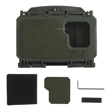 Tactical MOLLE Phone Storage Box Hunting Vests Plate Carrier Phone Holder Navigation Board Airsoft Shooting Admin Panel Board