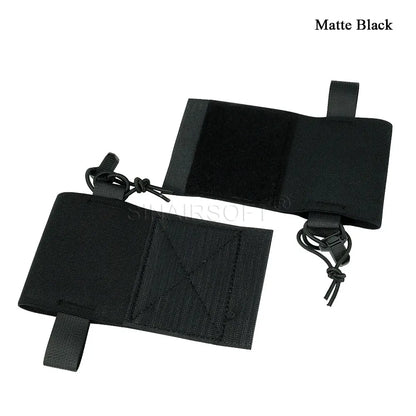 Tactical Elastic MBITR Radio Holder Wingman Pouch AR M4 5.56 Magazine Storage Shock Cord Retension Hunting Vest Accessories
