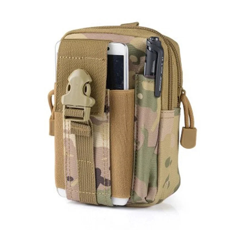 Mobile Phone Case Pouch Waist Bag Waterproof Nylon Multifunction Casual Men Waist Pack Male Small Bag