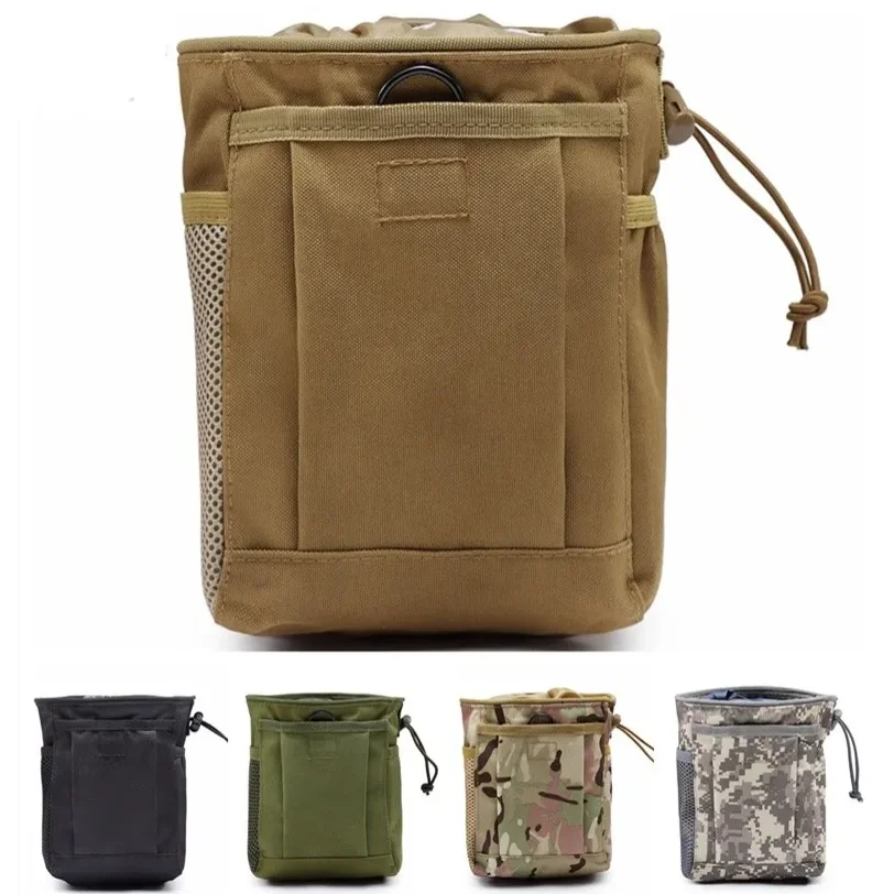 Tactical Dump Drop Pouch Magazine Pouch Molle Hunting Airsoft Gun Accessories Sundries Pouch Protable Molle Recovery Ammo Bag