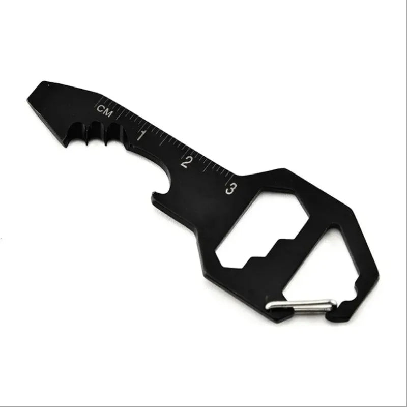 Multi-Tool Keychain EDC Multifunctional Hexagonal Pendant Wrench Keys Outdoor Survival Gear Bottle Opener for Hand Tools