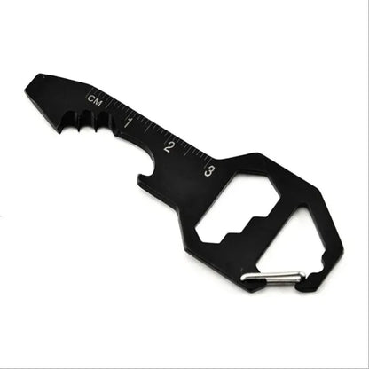 Multi-Tool Keychain EDC Multifunctional Hexagonal Pendant Wrench Keys Outdoor Survival Gear Bottle Opener for Hand Tools