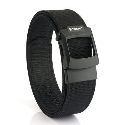 HSSEE 4.3cm Military Tactical Belt for Men Metal Automatic Buckle Thick Nylon Outdoor Hunting IPSC Gun Belt Casual Girdle Male
