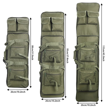 Multi functional storage bag with multiple pockets designed for partitioned storage and adjustable webbing straps and straps